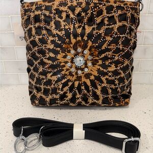 NWT Elegant Black and Brown Women's Bag